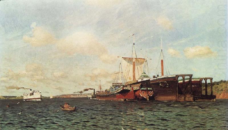 Feischer wind. Wolga, Levitan, Isaak